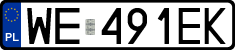 License plates of Poland, Regular car plates