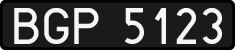 License plates of Poland, 1976 year system