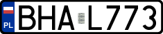 License plates of Poland, Regular car plates