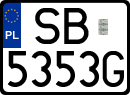License plates of Poland, Regular car plates