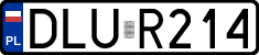 License plates of Poland, Regular car plates