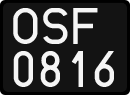 License plates of Poland, 1976 year system