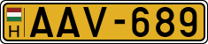 license plates of Hungary, Commercial vehicles (1990)