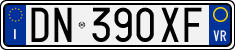 License plate of Italy, Cars (1994 year series)