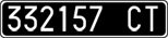 License plate of Italy, Cars (1927 year series)