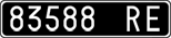 License plate of Italy, Cars (1927 year series)