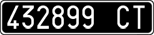 License plate of Italy, Cars (1927 year series)