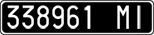 License plate of Italy, Cars (1927 year series)
