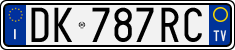 License plate of Italy, Cars (1994 year series)