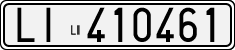 License plate of Italy, Cars (1927 year series)