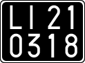 License plate of Italy, Cars (1927 year series)