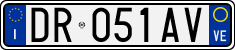 License plate of Italy, Cars (1994 year series)