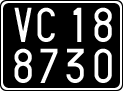 License plate of Italy, Cars (1927 year series)