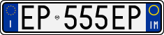 License plate of Italy, Cars (1994 year series)
