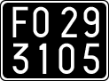 License plate of Italy, Cars (1927 year series)