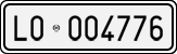 License plate of Italy, Cars (1927 year series)