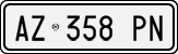 License plate of Italy, Cars (1994 year series)