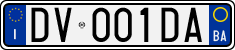 License plate of Italy, Cars (1994 year series)