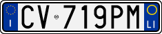 License plate of Italy, Cars (1994 year series)
