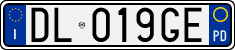 License plate of Italy, Cars (1994 year series)