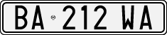 License plate of Italy, Cars (1994 year series)