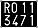 License plate of Italy, Cars (1927 year series)