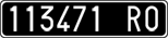 License plate of Italy, Cars (1927 year series)