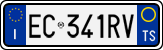 License plate of Italy, Cars (1994 year series)