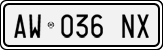 License plate of Italy, Cars (1994 year series)