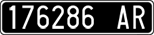 License plate of Italy, Cars (1927 year series)