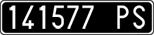 License plate of Italy, Cars (1927 year series)