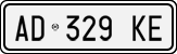 License plate of Italy, Cars (1994 year series)