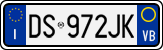 License plate of Italy, Cars (1994 year series)