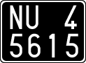License plate of Italy, Cars (1927 year series)