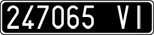 License plate of Italy, Cars (1927 year series)