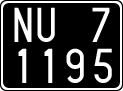 License plate of Italy, Cars (1927 year series)