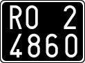 License plate of Italy, Cars (1927 year series)