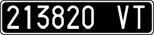 License plate of Italy, Cars (1927 year series)