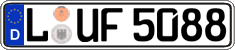German license plate, Regular plates