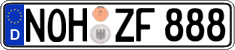 German license plate, Regular plates