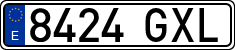 License plates of Spain, Ordinary (2000)