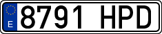 License plates of Spain, Ordinary (2000)
