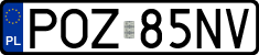 License plates of Poland, Regular car plates