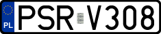License plates of Poland, Regular car plates