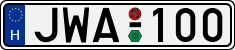 license plates of Hungary, Cars (1990)