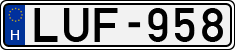 license plates of Hungary, Cars (1990)