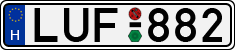 license plates of Hungary, Cars (1990)