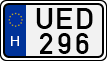 license plates of Hungary, Cars (1990)