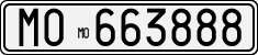 License plate of Italy, Cars (1927 year series)