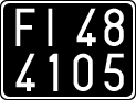 License plate of Italy, Cars (1927 year series)